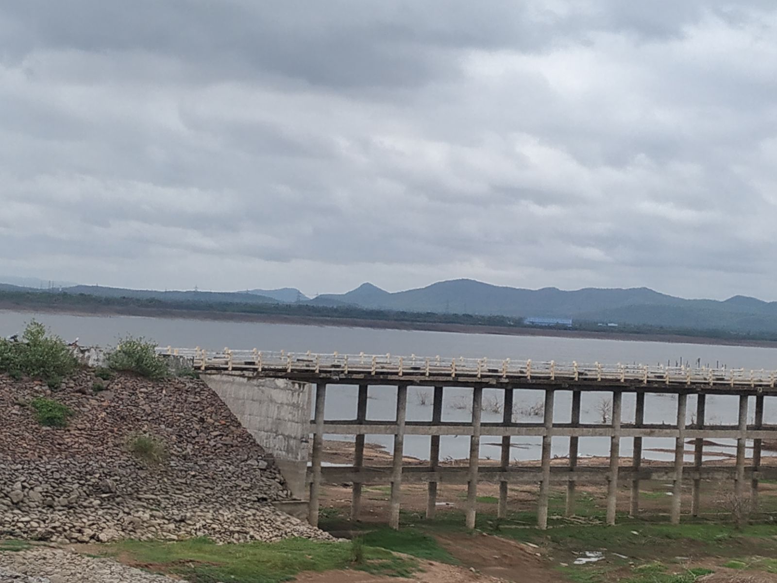 Yellampalli reservoir from its embankment